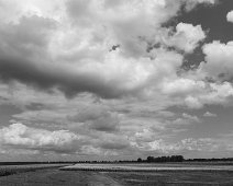 Exloo, Drenthe Wolkenpartij boven aardappelvelden