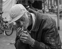 Man met peuk Markt, Winschoten